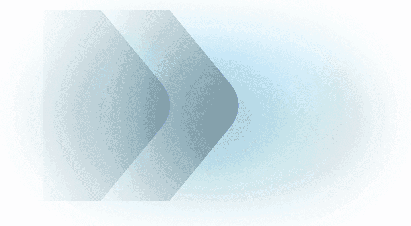 Dark blue right-pointing arrow on a textured oval blue background.