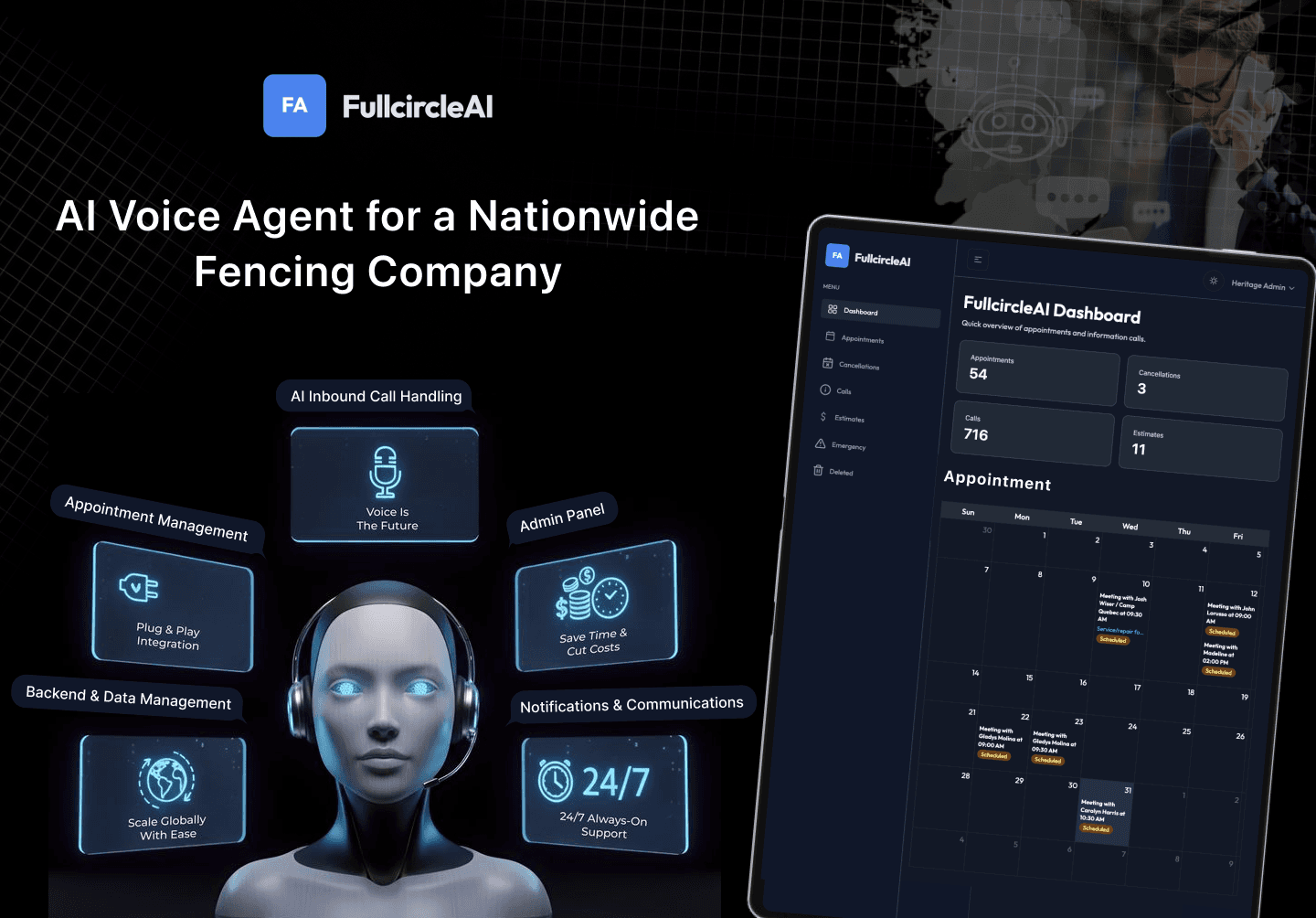 AI Voice Agent for a Nationwide Fencing Company